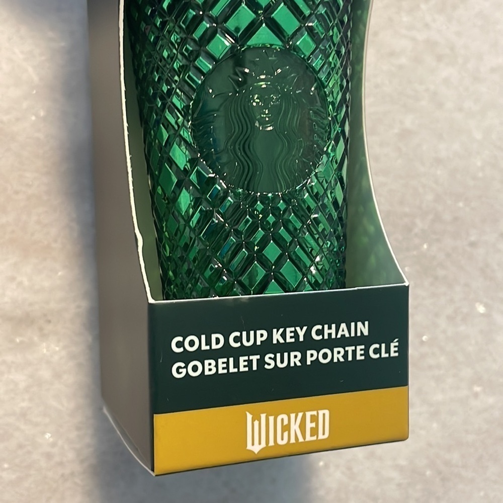 Starbucks wicked keychain emerald Green cold cup ornament new size small - Picture 3 of 5